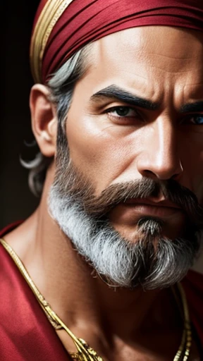 best quality,ultra-detailed,realistic:1.37,hombre,upper body,greek god,paya,sculpture,bronze material,detailed facial features,noble expression,athletic physique,divine aura,vibrant colors,soft lighting,studio backdrop,symbol of power and strength,precise craftsmanship,ethereal beauty,mythological symbolism