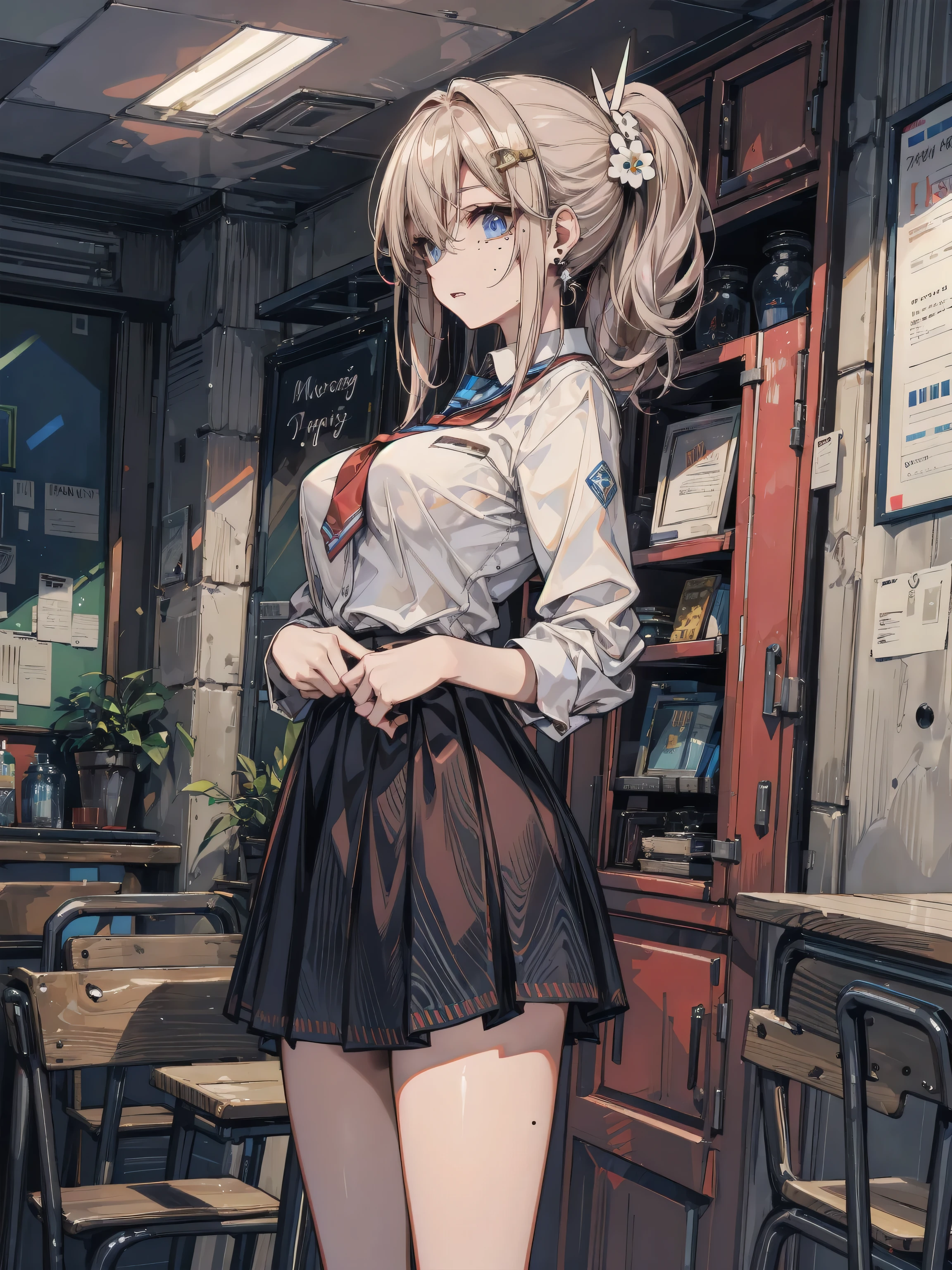 (masterpiece:1.2, highest quality), (realistic photo:1.4), beautiful illustrations, (natural side lighting, movie lighting), nsfw, retrospective shot of rear loam, angle from below, low angle, from behind,
beautiful hair, beautiful face, detailed and beautiful eyes, beautiful clavicle, beautiful body, beautiful breasts, beautiful thighs, beautiful feet, beautiful fingers,
looking at the viewer, 1 girl, high school girl, (perfect anatomy, anatomically correct, super detailed skin), cute symmetrical face, baby face, perfect face, perfect eyes,
(long hair, haircut, hair shackles, silver hair), hair between eyes, ash green eye, big eyes, long eye lasher, (medium breasts, seductive thighs), perfect body, shiny skin, slender,
(detailed cloth texture), (family restaurant uniform:1.3), apron, (skirt lift:1.4), loose and wrinkled white panties, stockings, disheveled clothes, exposed panties, (attractive ass:1.2),
(beautiful scenery), night, (kitchen, counter), standing, (embarrassed look: 1.2), (blush, humiliation, impatience, tears, embarrassing, surprised expression, expression of anger, disgusting face), full of sweat, soaking wet, flowing sperm, sperm in the ass, sperm on thigh, flowing sperm,