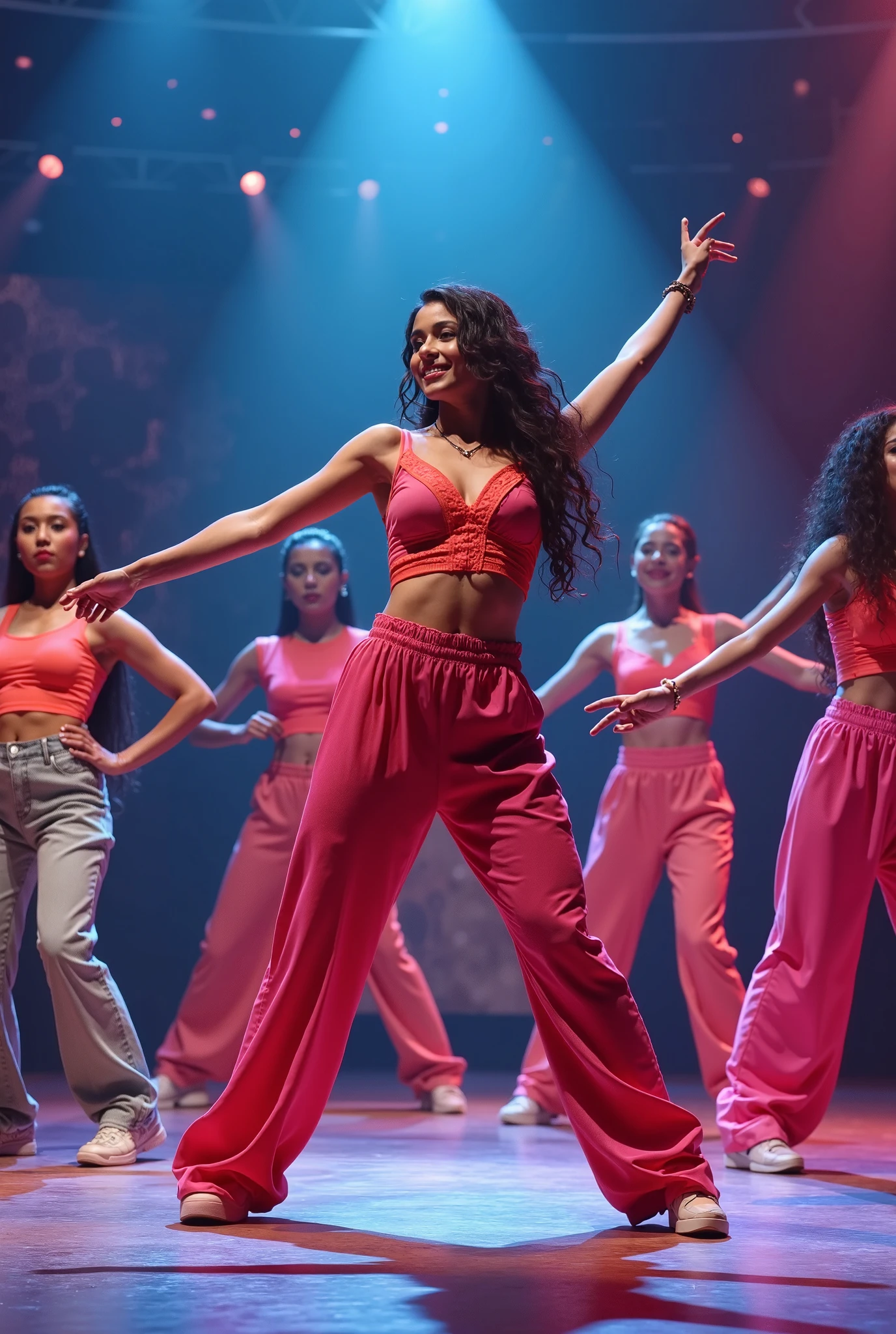 Zumba dancing lady