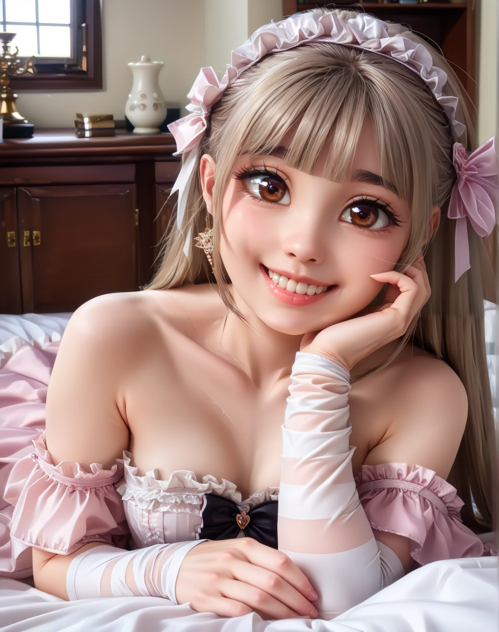 One Girl,
Laundry room, Laundry basket, a few underwears are in a Laundry basket,
Blonde, {{{Half Twin Tail:1.3}}}、break,blush, bow, 赤いbow, Long sleeve, shirt, 襟付きのshirt, skirt, プリーツskirt, 黒いskirt, Small breasts,
,Upper Body,,Pay attention to the panties,High quality underwear,
Look down,View your audience,
Panties as a gift,
Tabletop, Highest quality, , Absurd, Perfect Skin, Detailed skin texture, Super detailed, 8K, Intricate details, Beautifully detailed face,High resolution,
 {{{Shadowed face}}}, mock, {{{Through clenched teeth:1.2}}}, Grin, smile, 視聴者をLook down, masterpiece,Absurd, Beautiful detailed face seen from the front,