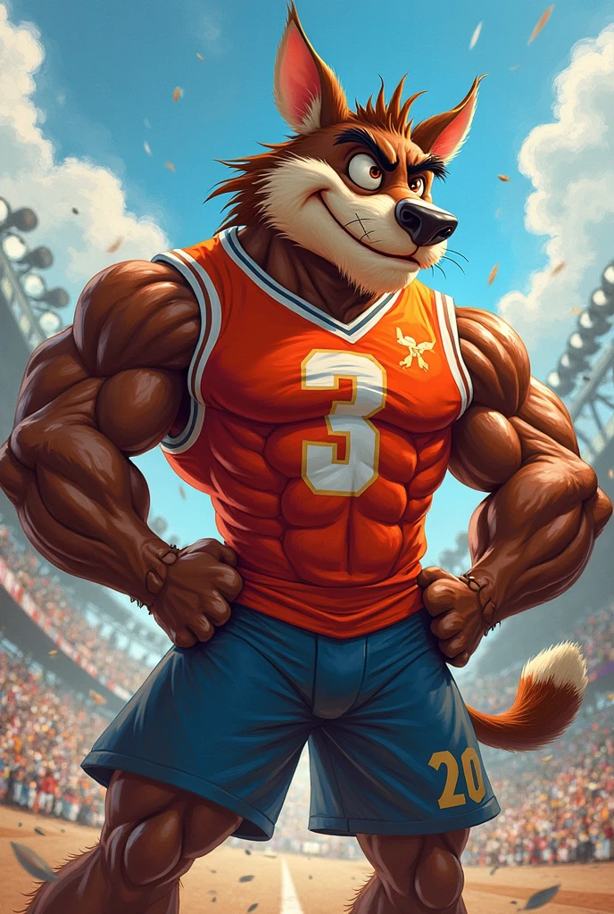 Scribble lion face, Humanity(lion), (brown hair:1.3),Smile,,(Black eyebrows:1.1),,(perfect black eyes:1.4),simple background, blue background,print style, mane, very wide and huge body, bulge, extremely wide body, giant, hairy, big pecs, huge thighs, big biceps, big muscles, fur, big mane, wearing a firefighter suit(Artist:Takemoto Arashi)