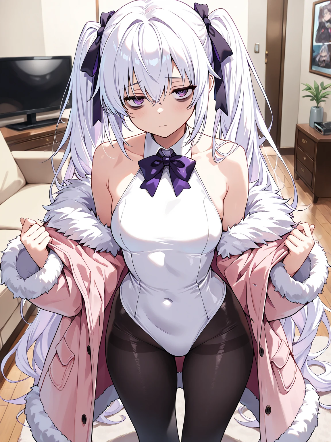 NSFW,masterpiece,Highest quality,High resolution,Super detailed,Shirakami Fubuki\(Hololive\),Gray Hair、One-sided braid、Ahoge、Earrings,Fox ears,Fox tail,Crop top shirt,Sleeveless,Embarrassed,blush,Expecting face,(Ecstasy face),(Adult Shop),(Underwear section),(Naughty shop),Cute pose,Date,(Seduce),(Middle-aged men),(Having sex),Insert your dick,Creampie,(Squirting),(rape),(rape),Leg spread