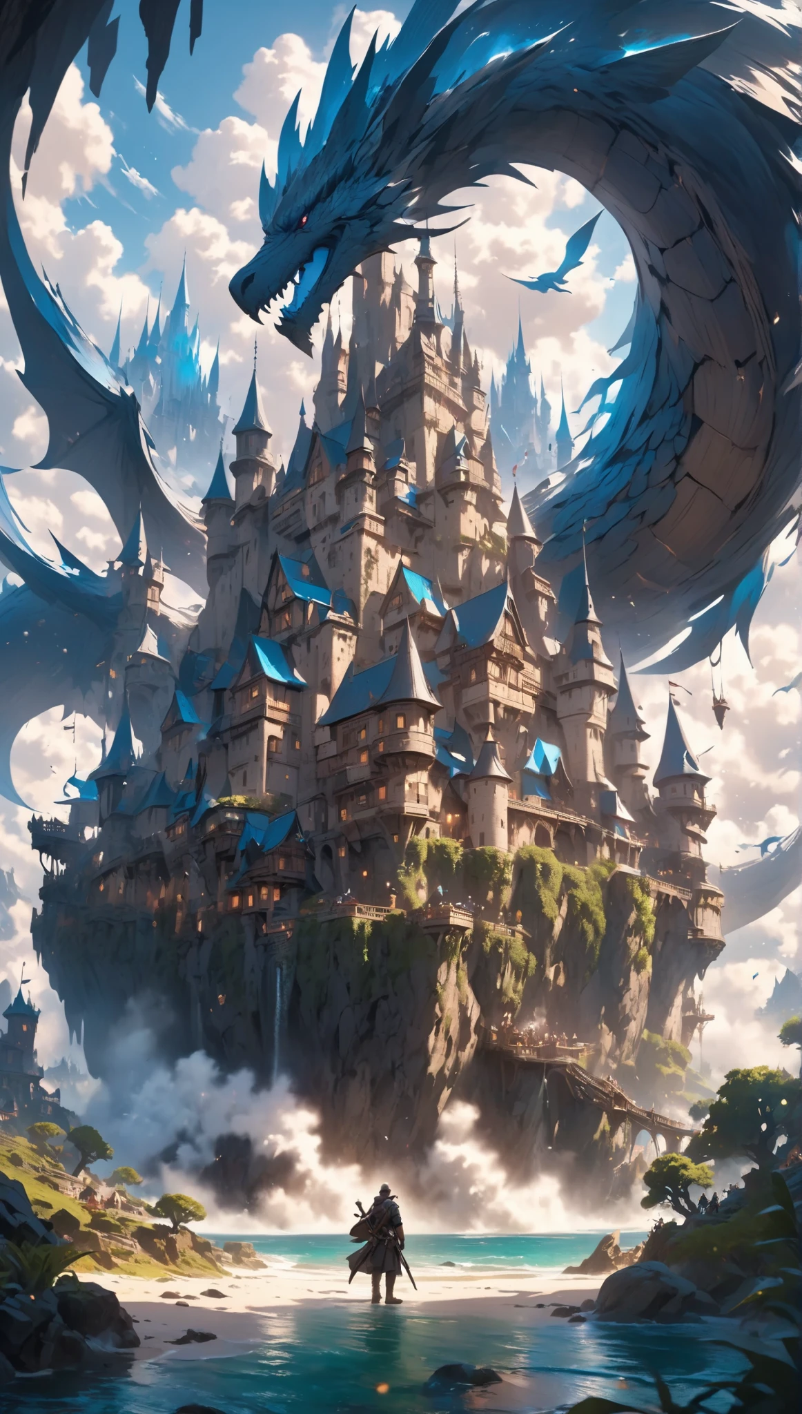 Fantasy World,Giant Dragon