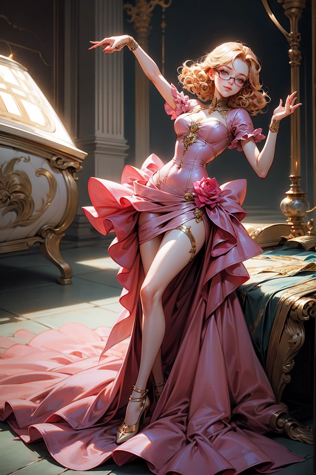 Princess peach laughing of your pathetic member while is crushing it and receiving all your tributes