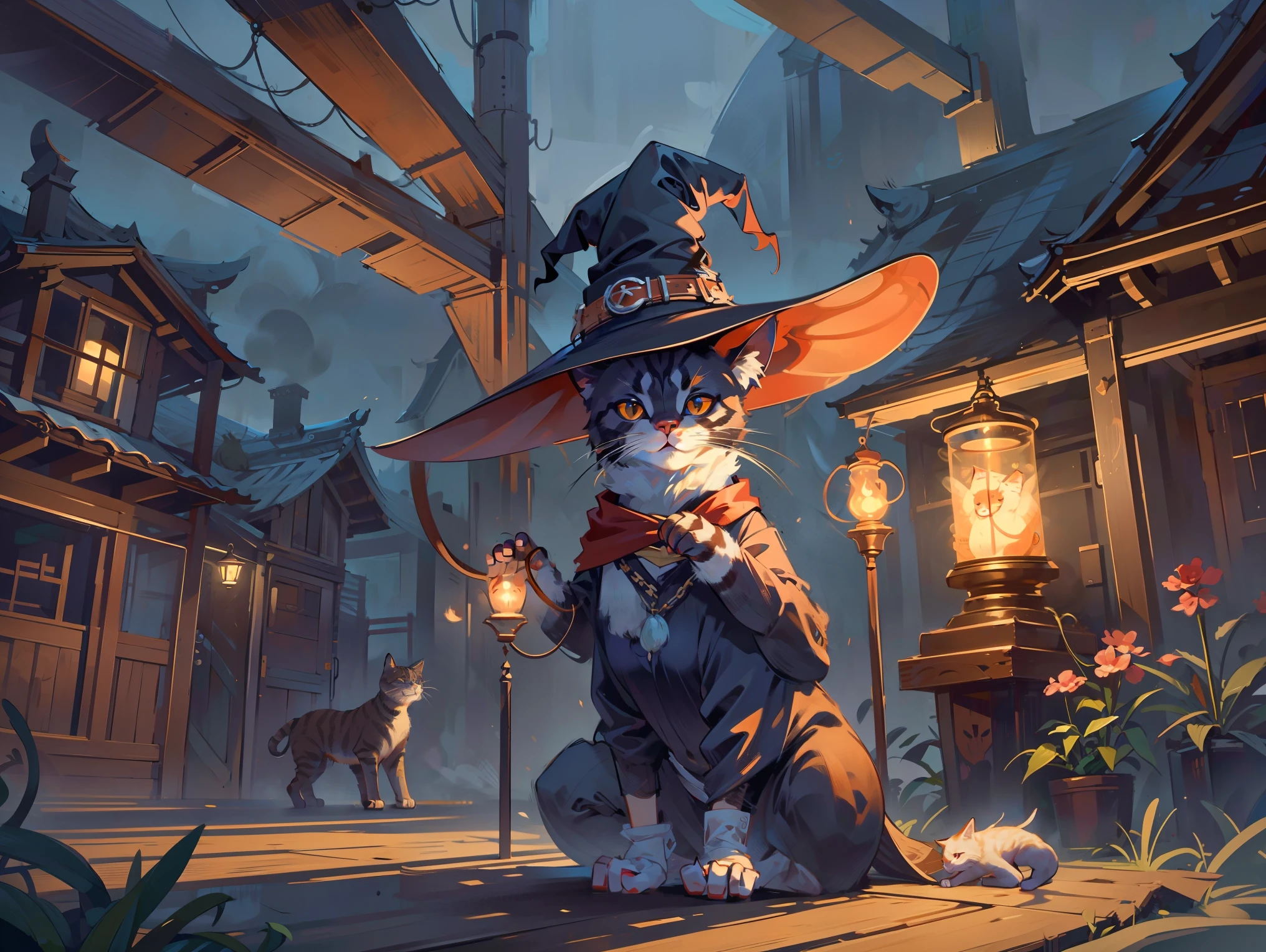 A very beautiful witch、Multiple very large cats、Witch's Familiar Cat、The witch is diligently hitting the cat、The cat is standing upright on two legs、Cats are very eerie、A group of bakeneko、At that time, their apartment was a perfect room for the two when the bare light bulbs were dazzling and shook when the freight train passed by, remember? On a cold night, I was invited by a red lantern to buy a lot of oden, and they also drank a little bit of alcohol once a month
