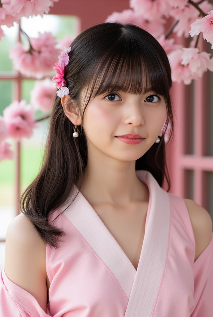 Best-quality, Masterpiece, Ultra-High-Resolution, (Photorealistic:1.4), Raw-Photo, 1girl, the most famous Japanese idol, wearing spring-clothes, (extremely cute face like the most popular Japanese idol, (extremely beautiful big-eyes)), extremely beautiful hair, extremely beautiful skins, extremely beautiful long-eyelashes, extremely beautiful lips, innocent-smile, looking at viewer