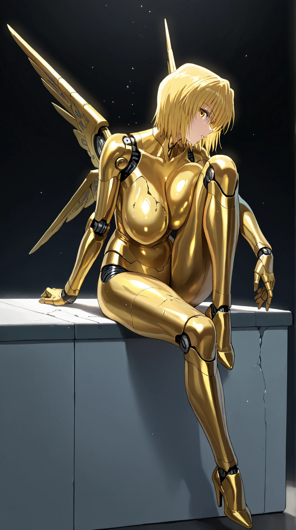 tmasterpiece,A boy,It's a very uncomfortable look,Flushed complexion,There are several hamsausage-like columns around them,golden hair,spread their legs,Stick out your tongue,full bodyesbian