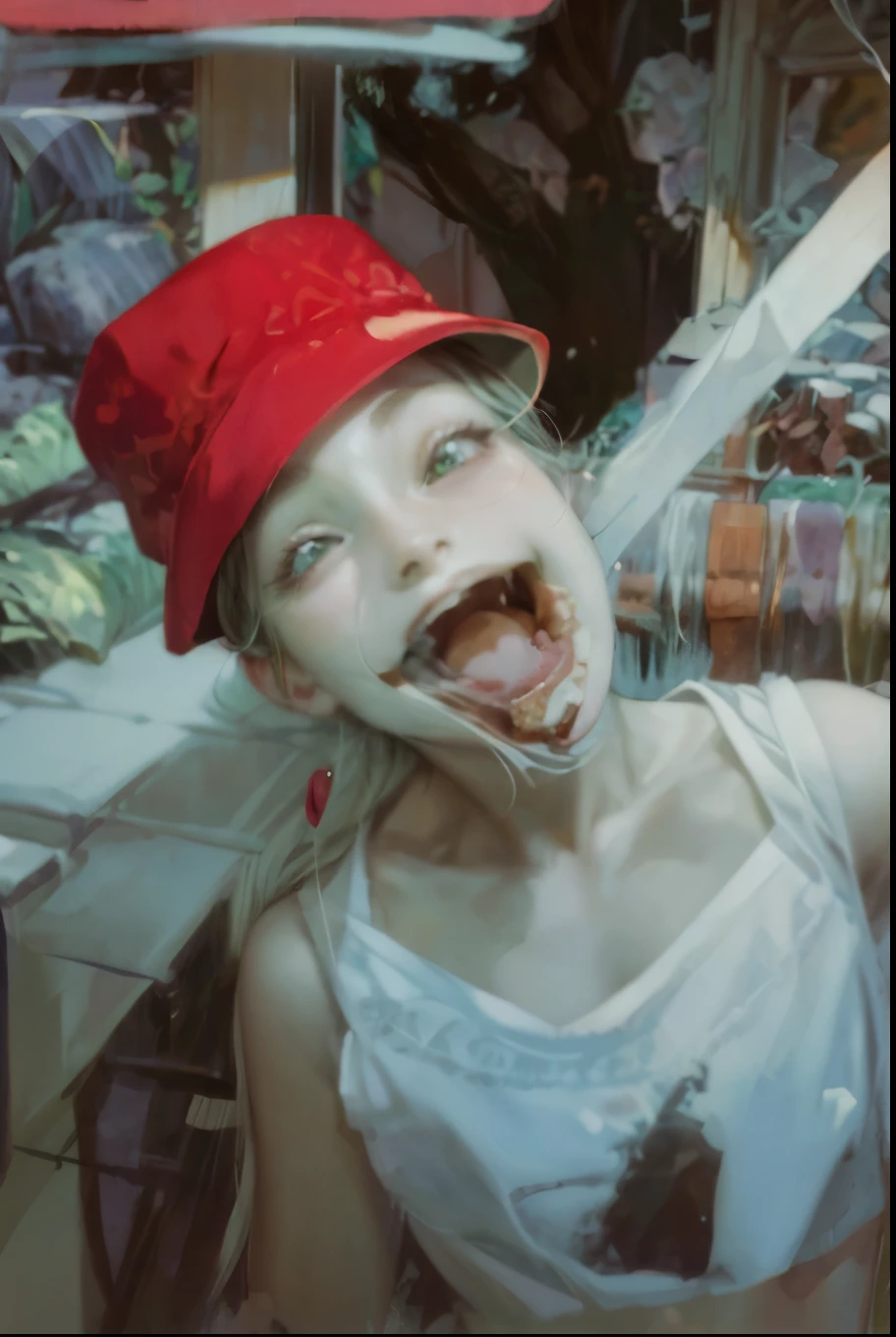 Horror boy realistic face realistic i ultra 4k horror background