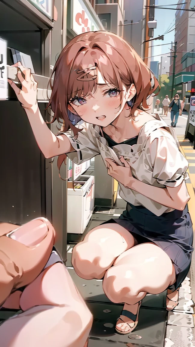score_9, score_8_up, score_7_up, source_anime, best quality, masterpiece, official art, absurdres, highres, ultra-detailed,waifu2x,break,1girl, suou momoko, casual, ahoge, short hair, blue eyes, eyebrows visible through hair, wavy hair, blunt bangs (nipple:0.6), wet, sweat, saliva, (yawn:0.5),penis, twitching penis, oral sex, felatio, cum, motion lines,projectile cum, facial, bukkake, hot breath, sound effects, outdoors, alley,break,(clear line illustration:1.2), super detailed skin,very high resolution, very aesthetic, Best sexual lighting powered by famous artist, 8k,cute picture,beauty illustration,photoshop_(medium),,(Detailed Lighting),uncensored,