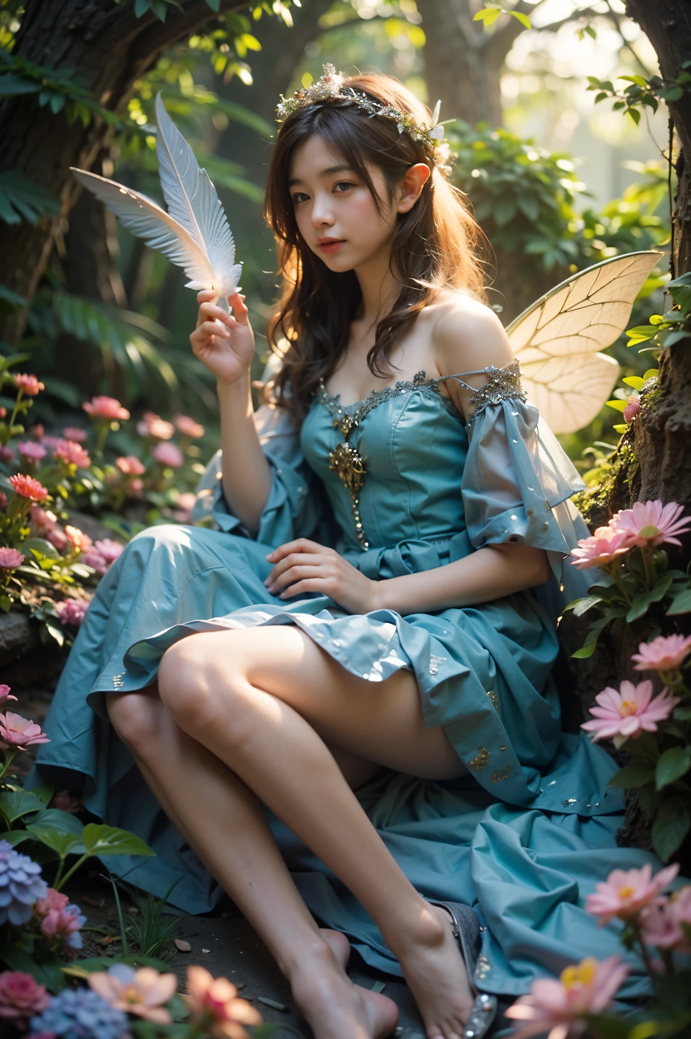 (Completely live action:1.37), (xtremely realistic textures:1.37), (masterpiece, best quality:1.2), (8k uhd, 16k, 32k, ultra high res), amazingly realistic skin, amazingly realistic photo, superrealism, (photorealistic:1.37), (RAW photo), extremely realistic, (extremely realistic all details), (extremely realistic all textures), extremely realistic lighting, extremely realistic shadow, (japanese girl:1.5), ((young face)), smiling, happy, extremery realistic face, extremely realistic skin, extremely realistic eyes, extremely realistic background, extremely realistic detail up, kkw-ph1, ((extremely intricate details, knight armor, elf ear))