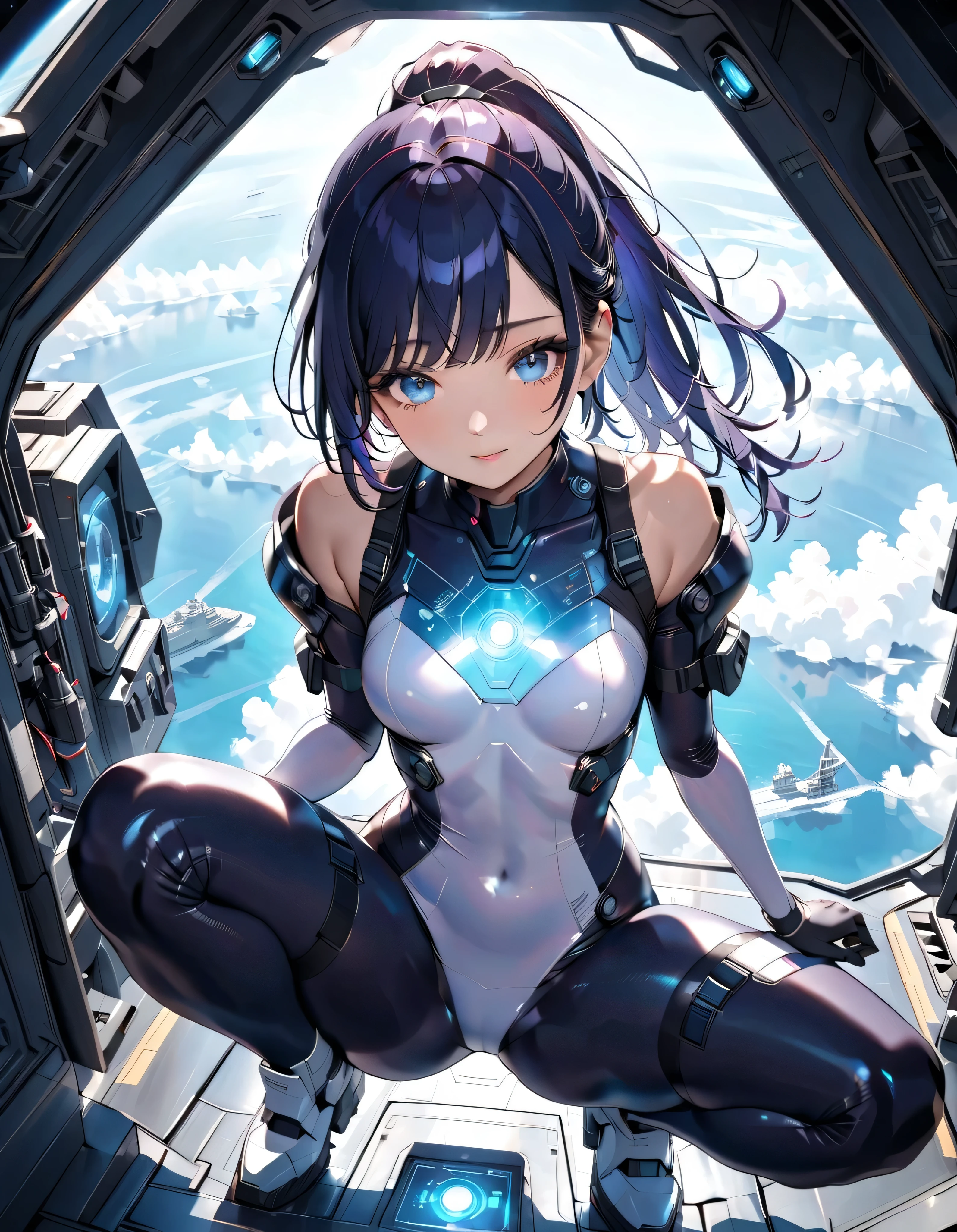 Walter Crane, Avis Acres, Martin Emond, Masamune Shirow, Andres Barrioquinto, Surrealism, wonder, bizarre, bizarre, fantasy, Sci-fi, Japanese anime, cartography of the dark side of the moon, triangulation, compass, measuring wheel, quadrant, beautiful girl in a space suit, perfect voluminous body, detailed masterpiece