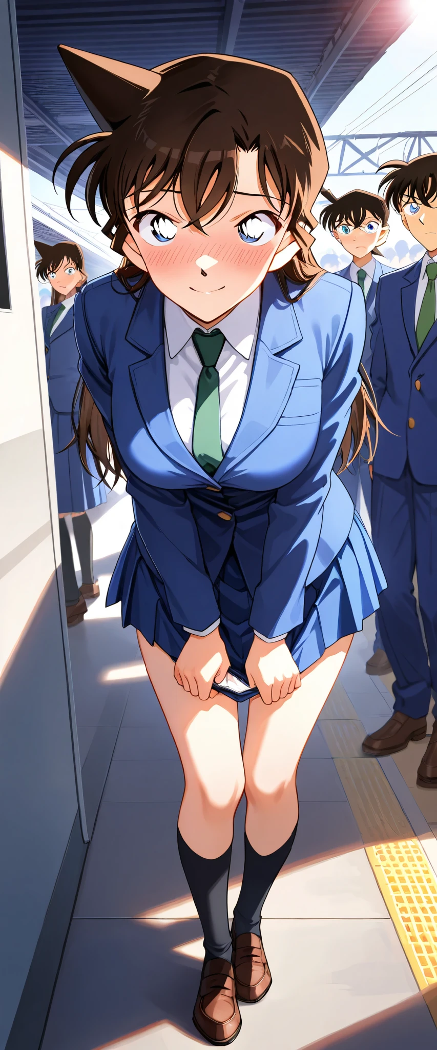 shirase sakuya,Multiple penises,Slender and sexy woman,,deep throat,Black thigh-high boots,Beige jean shorts,Roll up your sleeves,in the train,Molester,Multiple men,Put your hands behind your back,rape,Sex,Creampie,A lot of semen,profile,ponytail