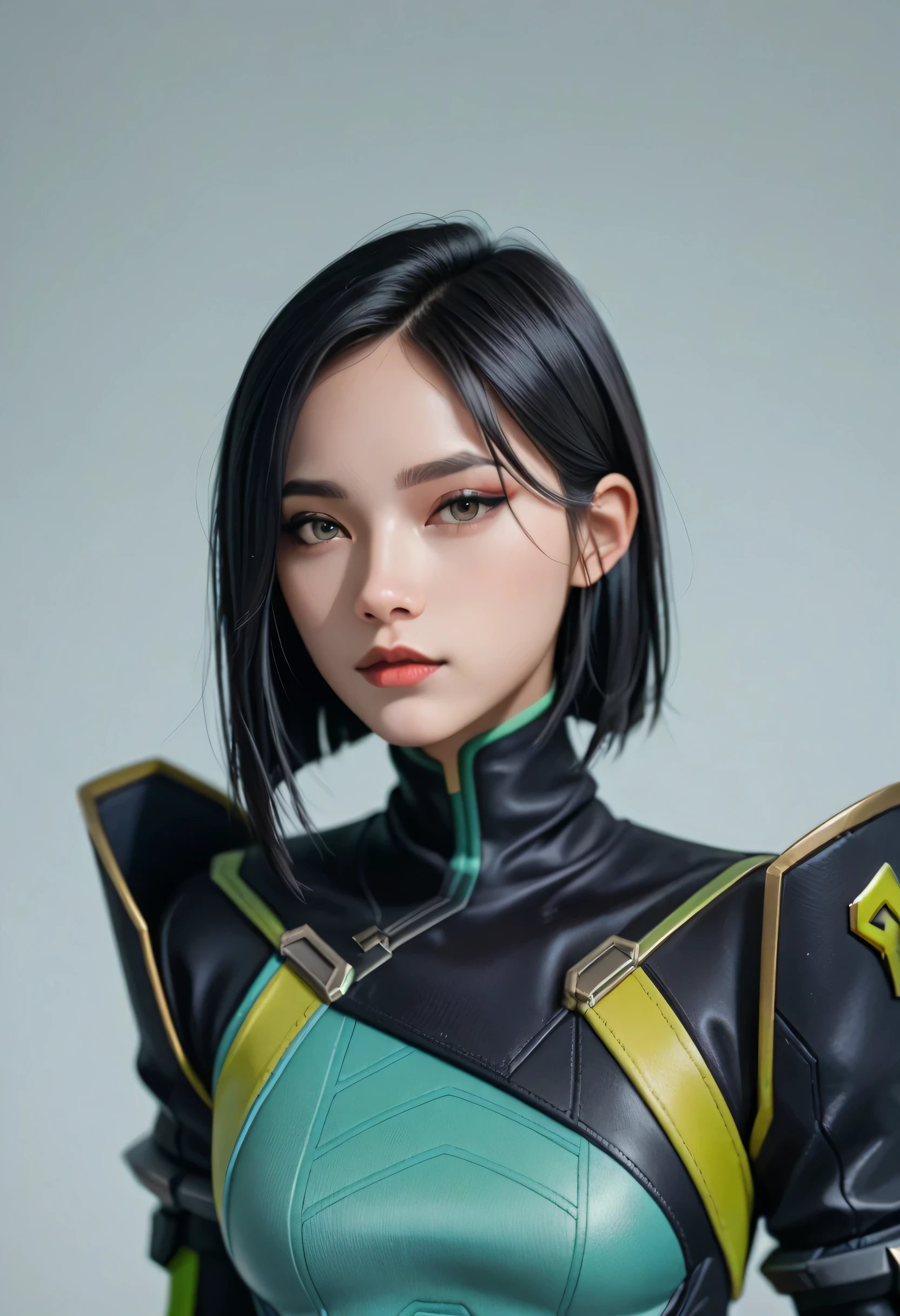 score_9, score_8_up, score_7_up,source_anime, high res image,masterpiece,best quality,girl,cute face,clear skin,viper_valorant,