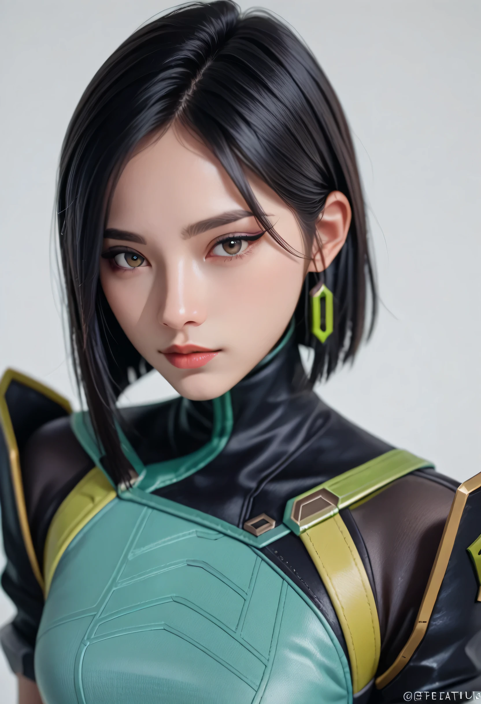 score_9, score_8_up, score_7_up,source_anime, high res image,masterpiece,best quality,girl,cute face,clear skin,viper_valorant,