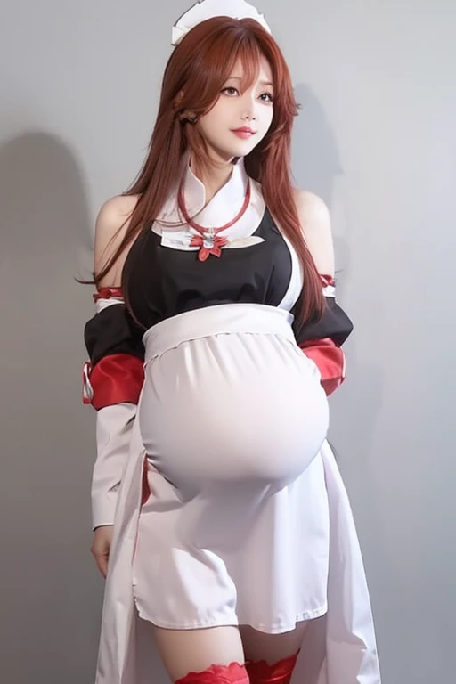 Largest Baby Bump pregnant, Largest ?????, Big pregnant Belly, Big Pregnant girl, Largest Belly of Pregnant, Beautiful woman, beautiful face, pregnant, long hair, black hair, realistic, ultra-detailed, big ??????