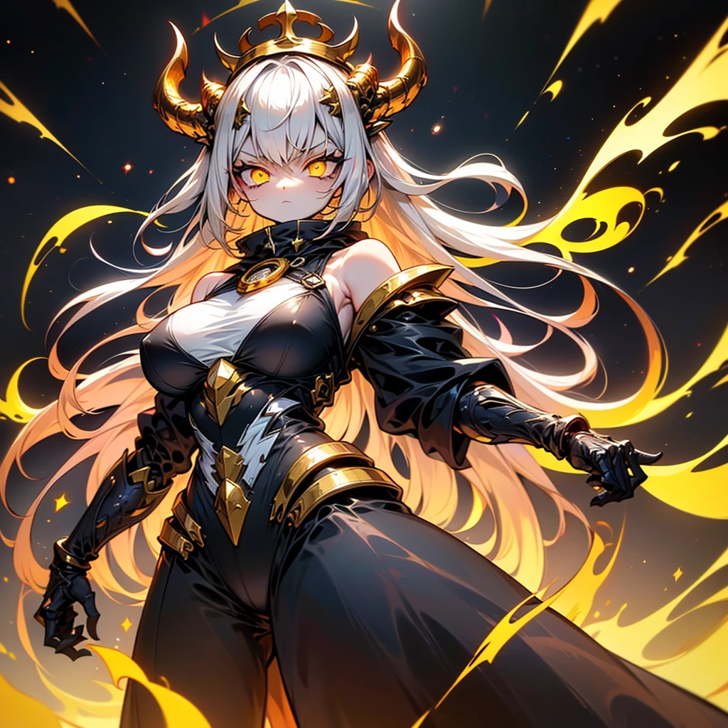 masterpiece, best quality, extremely detailed, anime art style, 1girl, mature femlae, solo, (dark brown skin:1.6), phantyliaV2, (huge breasts:1.3), ((white hair, long hair, yellow eyes)), parted lips, (((tronwear, black bodysuit))), blush, light smile, (closed mouth), sitting on the bench, ((futuristic cityscape))