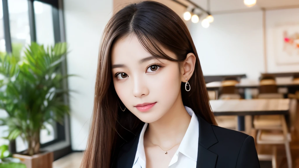 Ultra detail, high resolution, (realistic, realistic:1.4), 8k, (best quality), physical-based rendering, photorealistic photos, professional color grading, top quality, school uniform, sexy, bra, 25 years old, long hair. Brunette