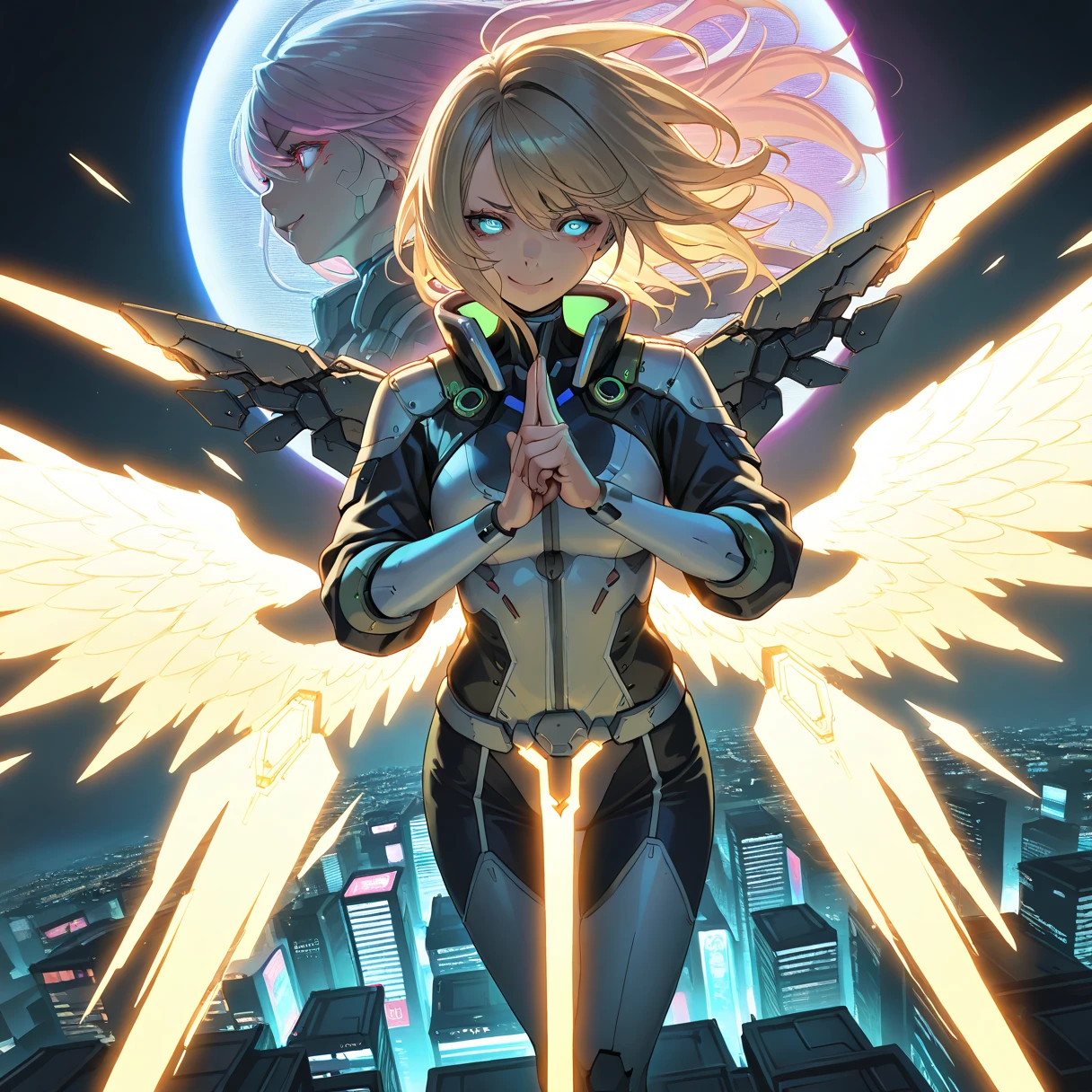 anime artwork (full body:1.5), a woman with the head of a lion and wings by daveemurke in the style ayami kojima in cyberpunk 2077. extremely detailed. 8k resolution. trending on art station. octane render. cinematic lighting. portrait. sharp face. ultra realistic digital concept art. subsurface scattering shiny skin!! tatooine lens flare!!! studio photography. 35mm f1.8 aperture/2.3 dg hsmax. high resolution cyber anime style, key visual, vibrant, studio anime, highly detailed,