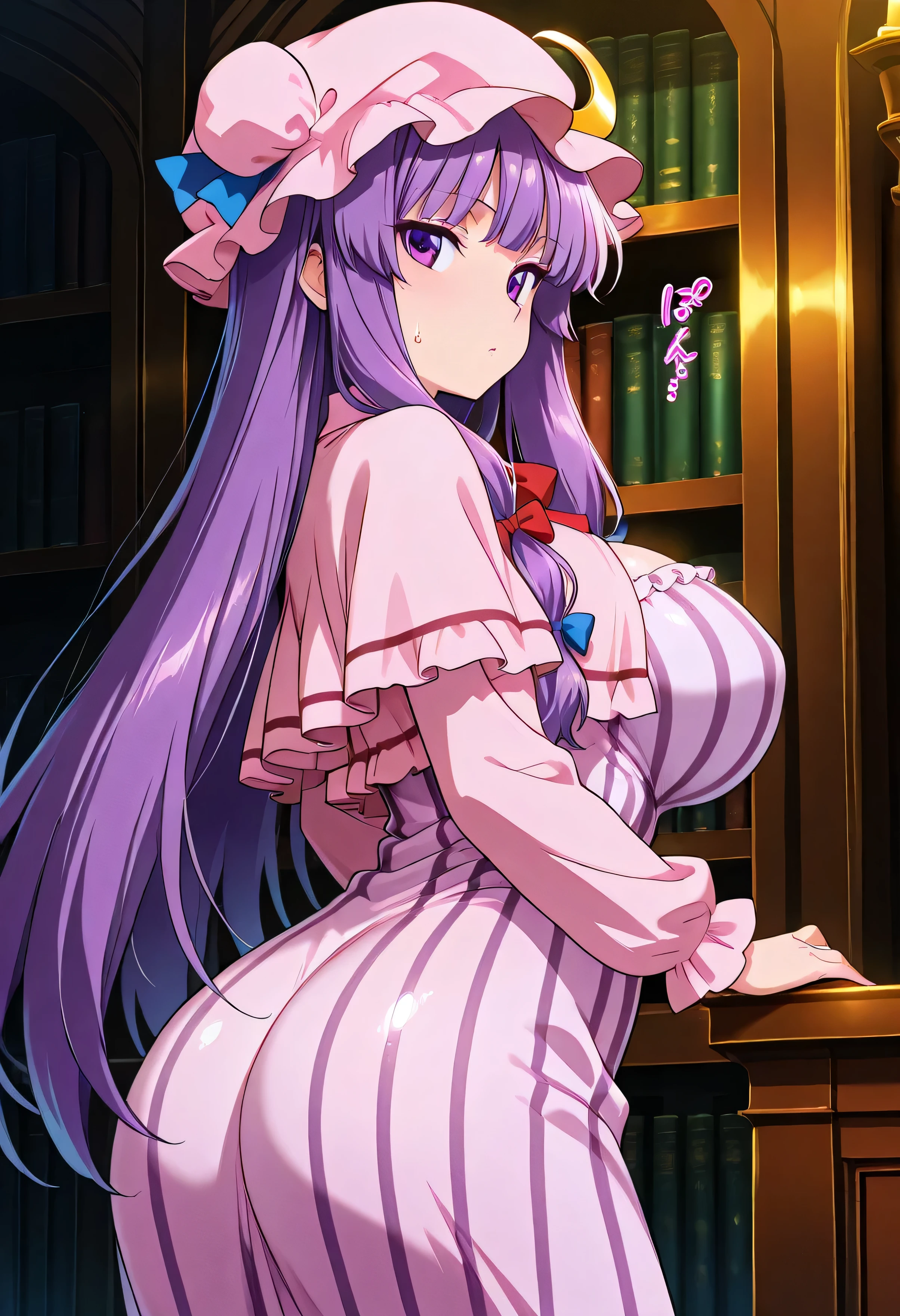 Anime girl in a pink dress with a bow and a pink hat - SeaArt AI