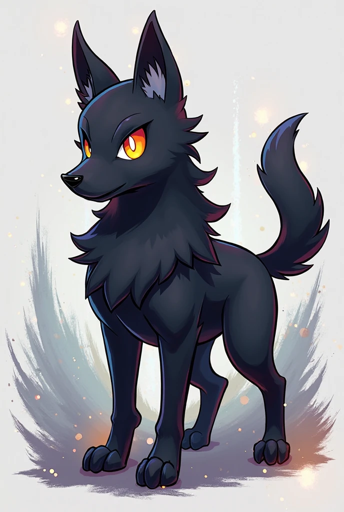 (masterpiece, Highest quality), Black Wolf, cute, Warm lighting