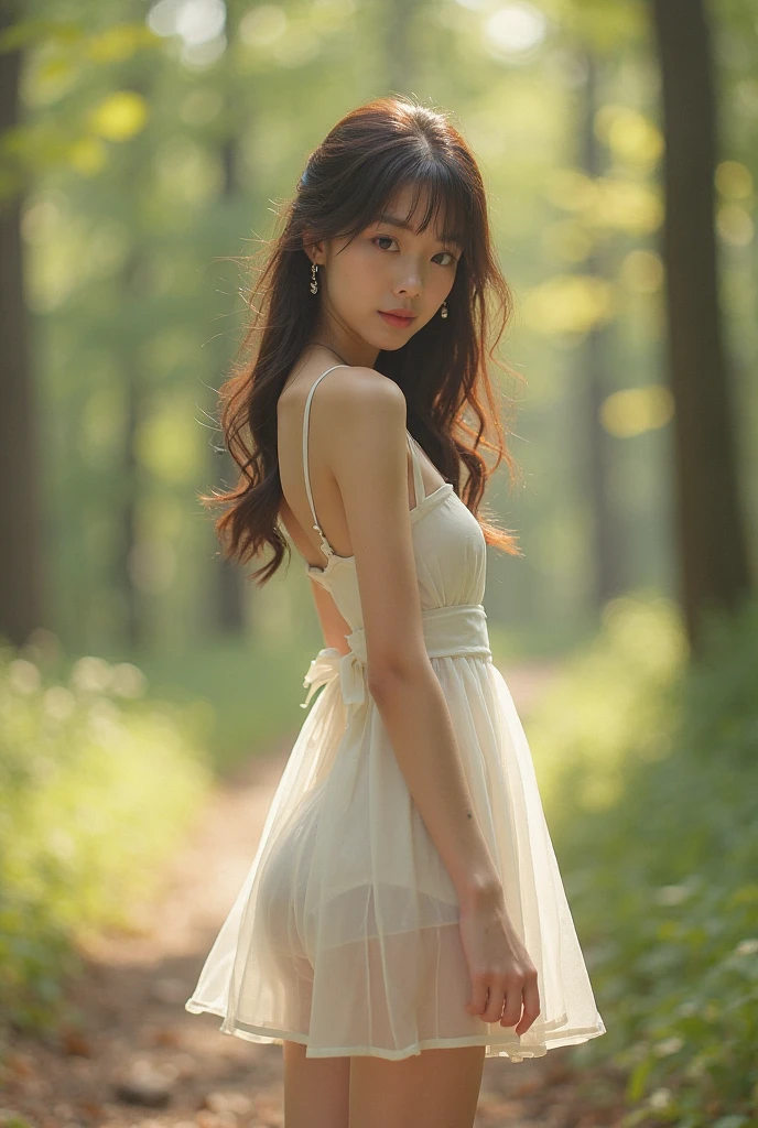 ((1 girl)), (nsfw:1.2), open,,shoulders exposed,crisp breasts exposed, clothes open, hand held clothes, torn open, chest tip exposed, (very detailed CG Unity 8k wallpaper), (masterpiece), (best quality), (super detailed), (best illustration), (best shadow), (realistic), (PureErosFace_V1:0.5), lens flare, (depth of field), (natural lighting), ultra-high resolution, (eye detail), charming smile , (brunet) , (((transparent nightdress))), (exposed chest), 18 years old,