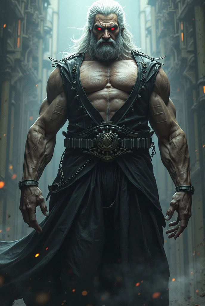 badass man conquering the world realistic animation with super powers, strings wrapped around the wrist, dark colours