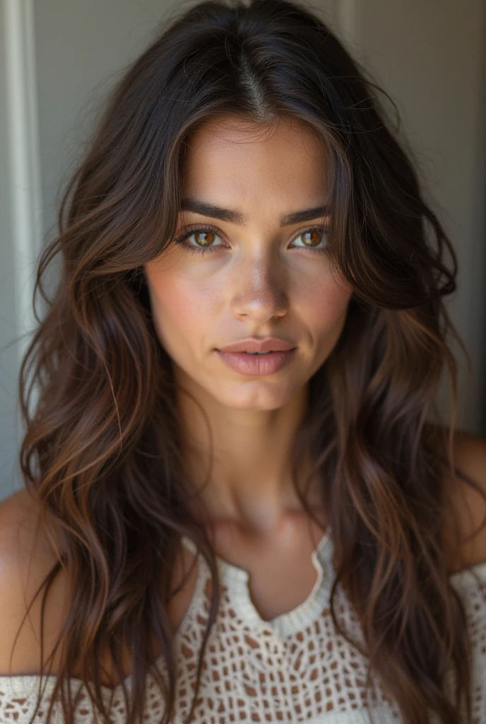 cute beautiful brunette, lace dress ,full body, perfect angle, very detailed, 32 years old, flirty face, messy long hair, brown eyes, high-res, masterpiece, best quality,intricate details, highly detailed,sharp focus, detailed skin,realistic skin texture,texture, detailed eyes, professional, 4k, smile, shot on Canon, 85mm,shallow depth of field,kodak vision color, eyeshadow, extremely detailed, photo_\(ultra\), photorealistic, realistic, post-processing, max detail, roughness, real life, ultra realistic, photorealism, photography, 8k uhd, photography, braless, pokies