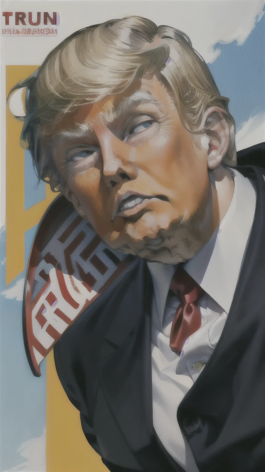 anime character with a red helmet and a red and white outfit, (((Donald trump style animation of colossal titan from attack on titan))), colossal titan, attack on titan, attack on titans, as the colossal titan, (attack on titans anime), from attack on titan, in attack on titan, walter white in attack on titan, shingeki no kyojin, barack obama in attack on titan, attack on titan covert art, behind the wall