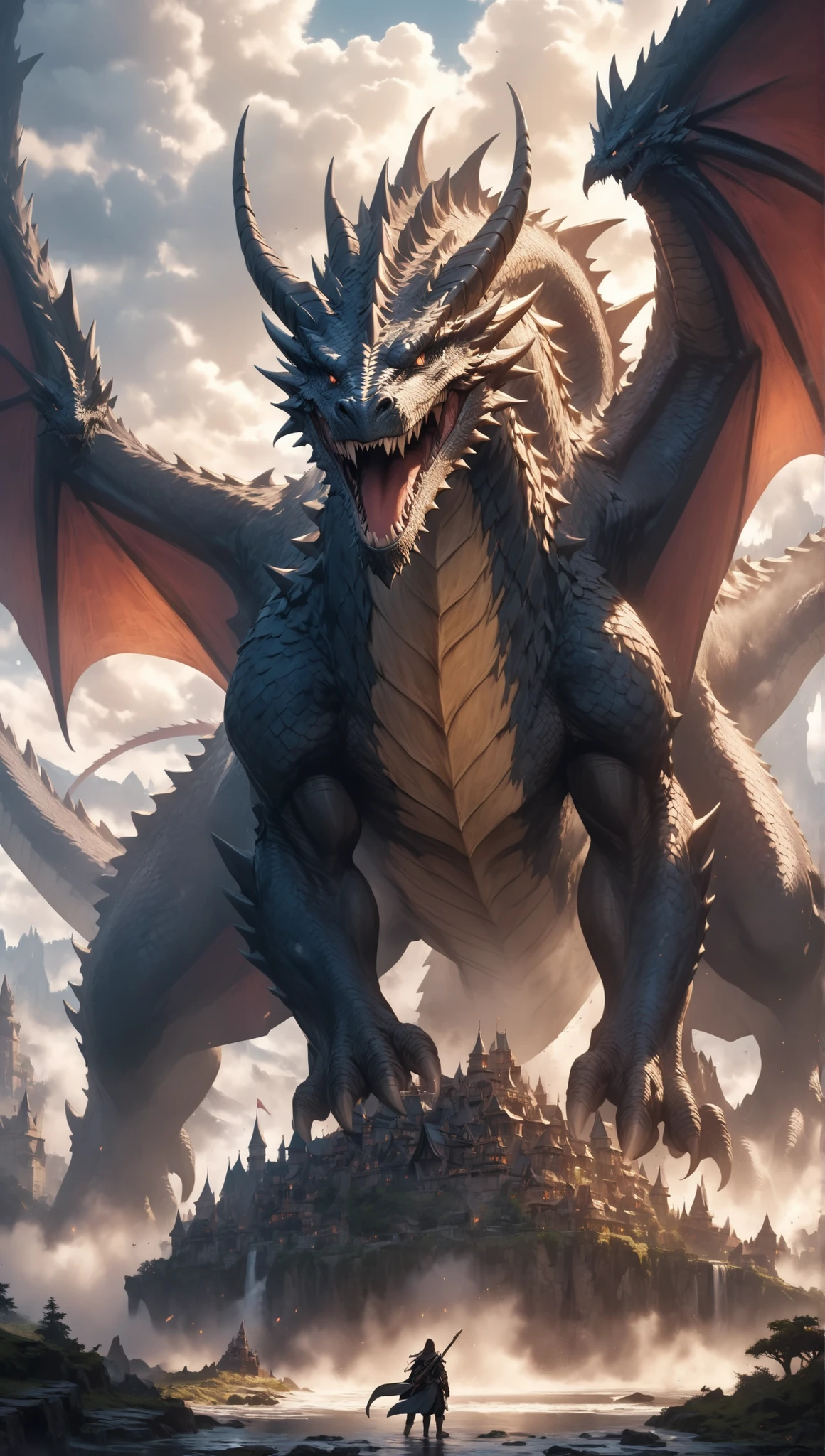 Fantasy World,Giant Dragon