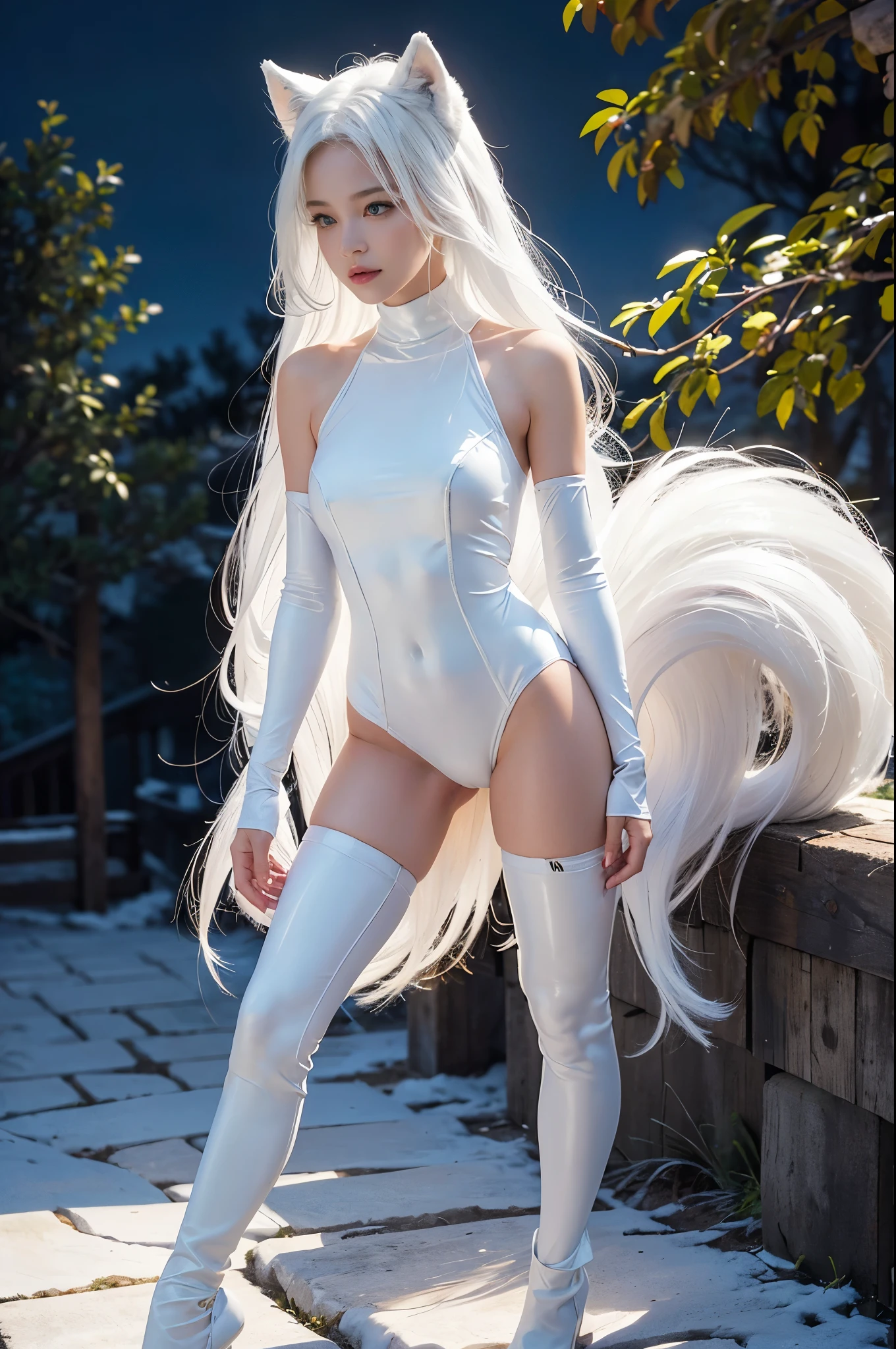 masterpiece, best quality, highres, best illumination, depth of field, complex background, detailed background, looking at viewer, from below, lens flare, amateur photo of a close-up of a woman, 1girl, 21 years old, petite body, upfront, ((fur)), furry paws, edge lighting, pubic hair, pale skin, porcelain_white_skin, white hair:1.6, nude, dancing, posing, nude, ((cameltoe view)), pubic hair, (((furry_body))), long_tail:1.6, 1girl, long hair, whisker, (((body fur))), solo, animal ear fluff, (three-tone fur), paws, (fur_skin, furry skin, animal fur skin), (skinny), (fur on arms, fur on legs, for on torso, fur on breasts), furry, furry female, cat ears, ((beautiful face)), (((tail))),  film photograph, film grain, polaroid film photography, soft focus,
<lora:conceptExcessivePubic_v10:0.8>
<lora:InstantPhotoX3:0.2>
<lora:NightphotoV1-0:1.2>
<lora:hellhound_V1-Manityro:1>  (hhmge, monster girl, black sclera, slit pupils, animal hands),
<lora:blackeyes-v1:0.7>