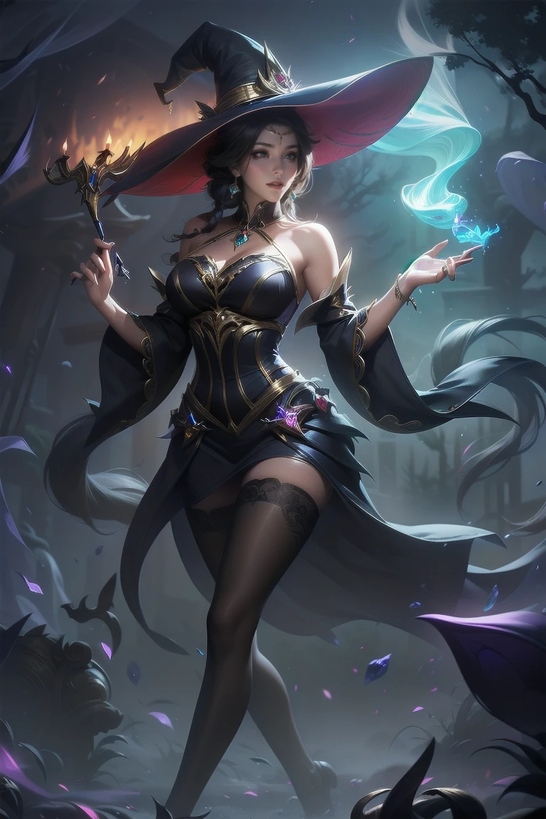 bruxa sitting on a broom with a hat on, dark bruxa character, Arte detalhada de Onmyoji, fashionable dark bruxa, mechanized bruxa girl, beautiful bruxa female, evil sorceress bruxa, guweiz no pixiv artstation, classical bruxa, visão completa da feiticeira negra, a bruxa, bruxa, Guweiz na ArtStation Pixiv, bruxa girl, alta resolução 4 k