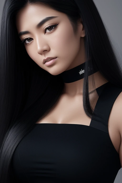 high-fashion portrait, (Best Quality, Detailed,masterpiece:1.2), Realistic, 1 girl, Pretty woman, all body shot, fashion model, dynamic pose, BREAK beautiful young, small head, BREAK (Detailed buttocks, Detailed legs, Detailed body line, very slim waist, beautiful Muscular legs, beautiful foot, firm large buttocks, firm huge breasts, exuding a sculptural beauty:1.2), cameltoe, White and beautiful Silky skin, thin and beautiful neck, small head, (all body shot, dynamic pose:1.2), BREAK Opt for a sleek, form-fitting tank top in jet black, crafted from luxurious silk fabric with a subtle sheen,
Layer with a voluminous maxi skirt in stark white, featuring intricate pleating and futuristic geometric patterns,
BREAK
Accessorize with an abundance of statement jewelry, including chunky silver cuffs, oversized hoop earrings, and a sleek choker necklace for a touch of extravagance,
BREAK
Complete the ensemble with patent leather ankle boots in glossy black, featuring metallic embellishments and sculptural heels for added drama,
Carry a structured clutch purse in sleek white leather, adorned with futuristic hardware accents for a modern twist,
BREAK
Style hair in a sleek, architectural updo, with sharp angles and glossy finishes for a futuristic vibe,
BREAK small head, Detailed face, cute and Pretty slim face, Duck mouth, perfect beautiful Tooth, arranged gray hair, shiny eyes, Light-colored eyes, looking viewer,, (all body shot, dynamic pose:1.2), BREAK (in a concrete, Realistic black Shadow, Realistic white lightning:1.2), 