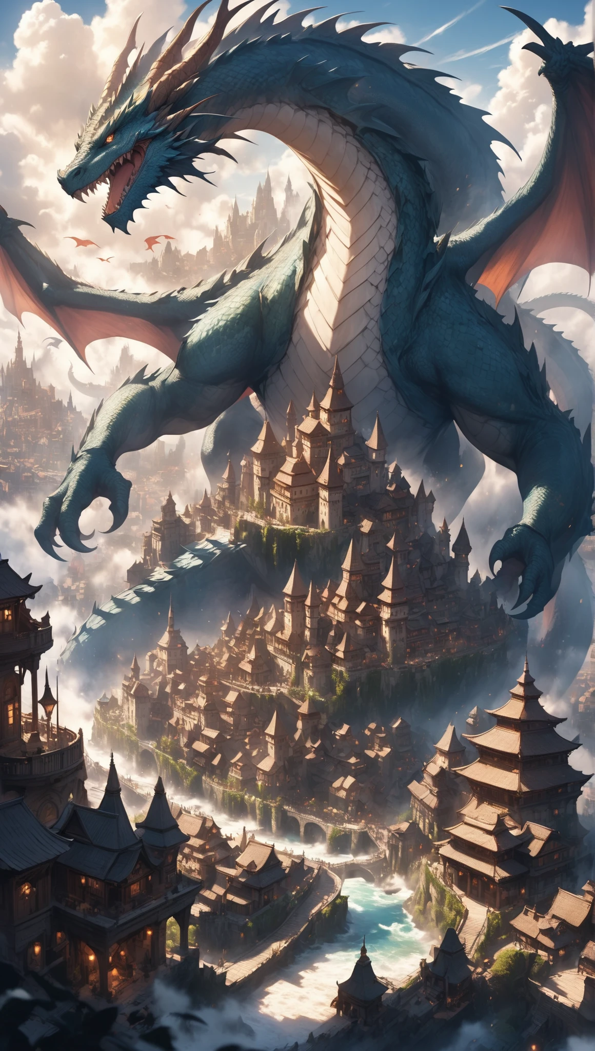 Fantasy World,Giant Dragon