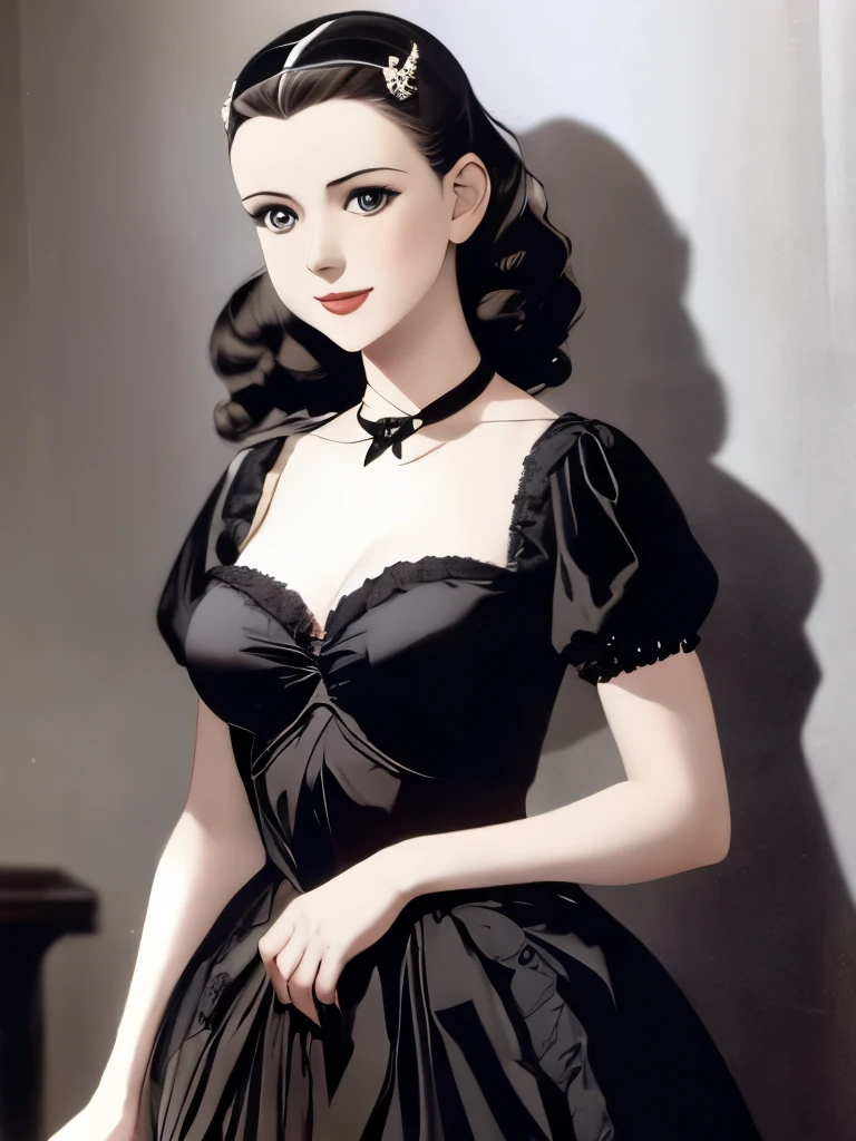 a black and white photo of a woman in a dress, by George Hurrell, old hollywood, by Cecil Beaton, portrait of paulette goddard, by Yousuf Karsh, susan hayward, 1 9 4 0 s, 1940s, inspired by George Hurrell, circa 1940s, by Peter Basch, gorgeous beautiful