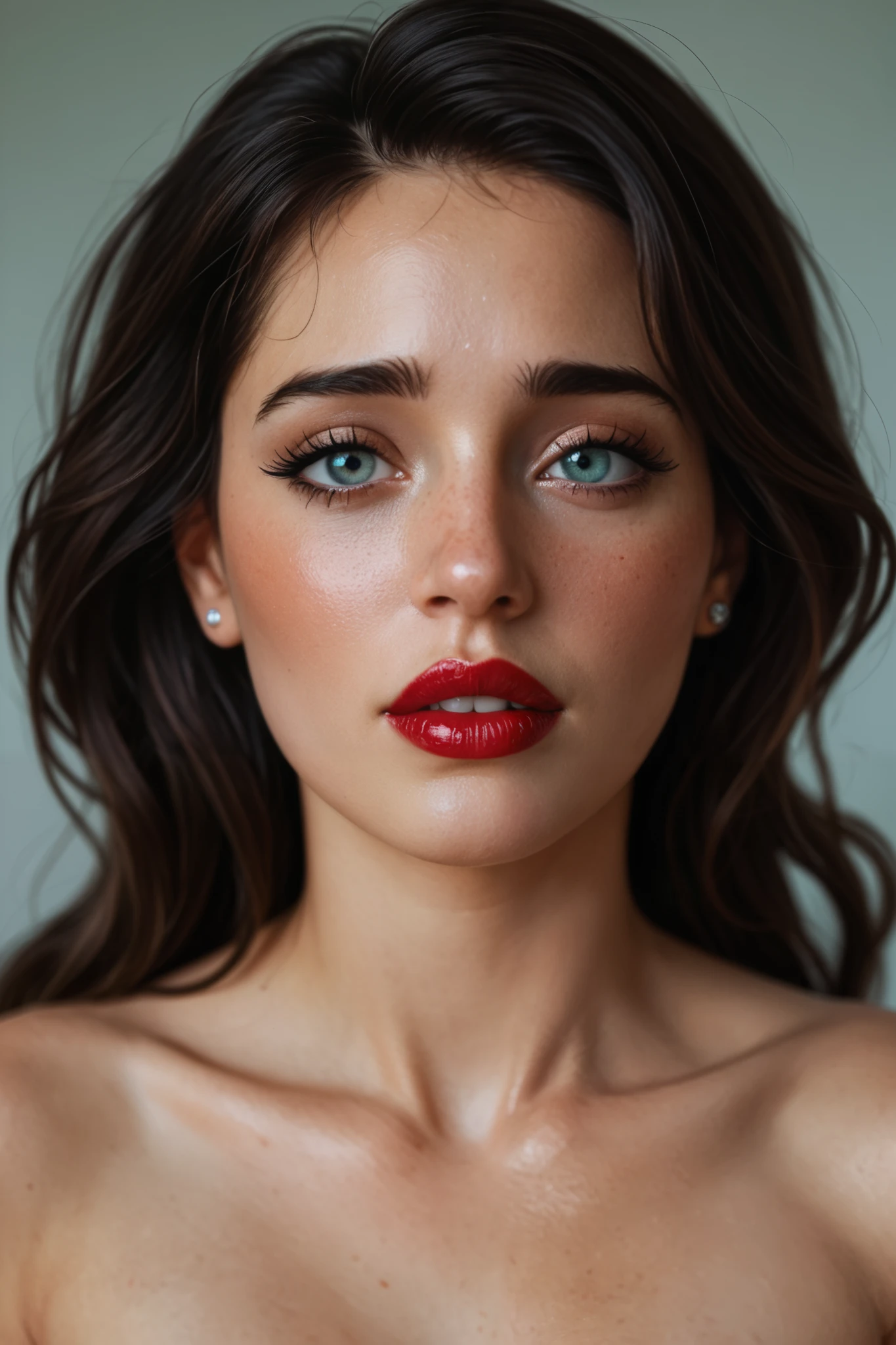 A 22 year old Moldovan sister Marina looks at me sad scared and worried knowing that i am struggling with love.she is beautiful and wears lipstick and undresses herself showing me her perfect Moldovan naked sexual attractive body