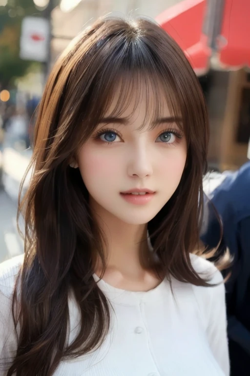 (best quality,8k,High resolution,masterpiece:1.2),Digital artwork,a stylish woman,beautiful adult lady,Thirty years,portrait,Detailed face,delicate eyes,long curly hair,side swept bangs,blue eyes,Pink lips,Sheer dress,see through dress,8k分辨率,High-quality CG,fair