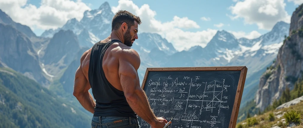 Image of a person lifting weights with books about finance on top.