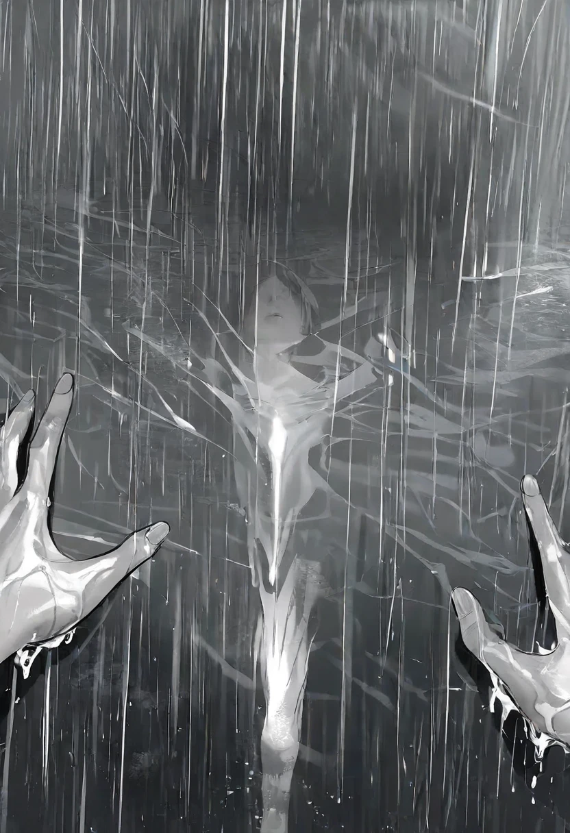 Ultra-high resolution,masterpiece, Attention to detail, highest quality, 4K,Silver braided short bob,(Heavy chest,Captivating body、Ultra-detailed skin、Beautiful Eyes、Detailed Background),1 girl、Ahegao,(Peering into the glass、Press your chest against the glass,Put your hand on the glass, Chest on glass:1.5),palm
