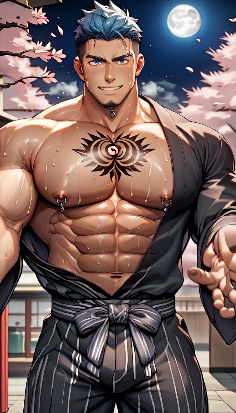 Tai Lung from Kung Fu Panda
6 ft tall, snow leopard, furry, full furry body, shirtless, blue violet ancient china pants, abs.
Sleeping on a wooden Chinese style bed
40 years old handsome face