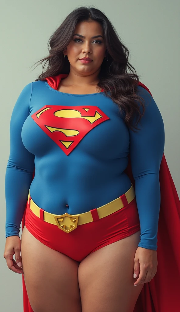 bbw superheroine is stopped and paralyzed, full body, bbw mture, urinating and defecating standing
