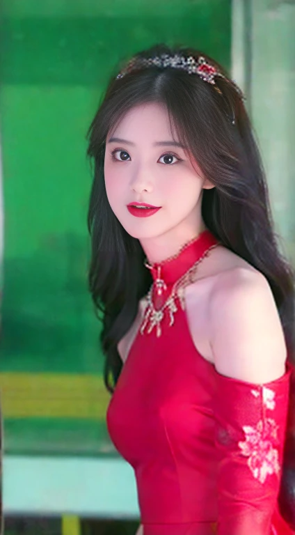 ((​Masterpiece, Top image quality, high resolution、alone、shiny skin))(on the table, best quality, actual, super detailed, meticulous, high resolution, 8k wallpaper), Close-up portrait of a beautiful woman, Chariada, smiling, light brown messy hair, Perfect dynamic composition, 美丽meticulous的眼睛, Just like the cover of a fashion magazine, on campus
