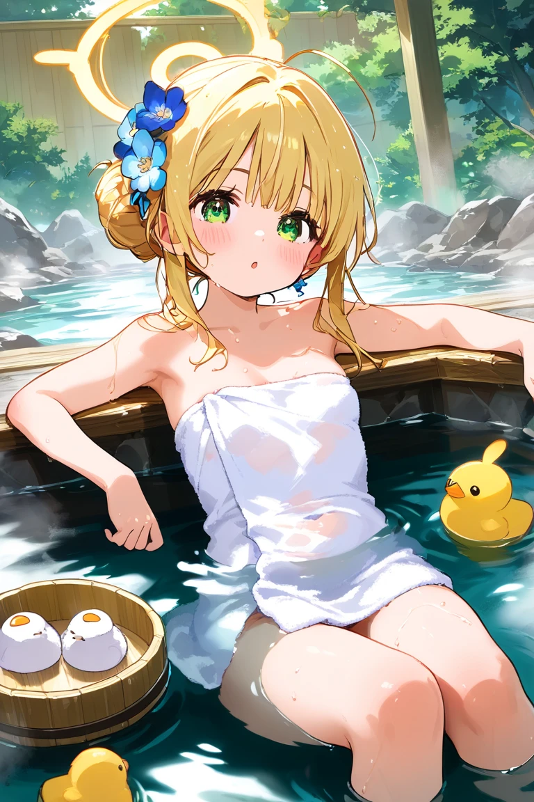 BREAK Perfect Anatomy、(High resolution:1.2)、Incredible illustrations、(Cute illustrations:1.2)、 （Beautiful background) 1 girl(Curly short cut, aqua hair)(Soak in the vinyl pool and drink canned beer in the garden)