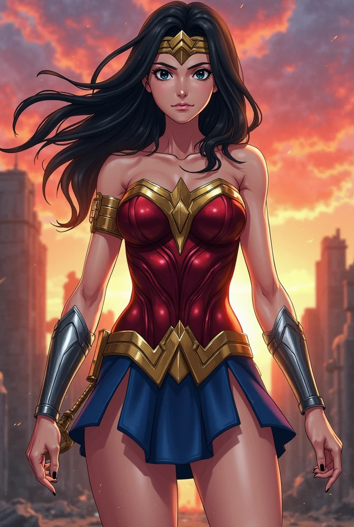 (Sexy Wonder Woman outfit: 1.6), (Black suit: 1.1), ((highest quality)), ((Masterpiece)), (detail), background with ultra muscular women training with outdoor Viking camp, face of Katheryn Winnick, (high resolution: 1.8) 1girl's photo, (Black outfit: 1.1), barefoot, massive bodybuilder and veins dressed as Wonder Woman, ((intricate details, makeup), (beautiful face, perfectly proportioned face), high detail skin, thick skin, enormous very muscular bald, better proportions, light purple eyes, strong look, realistic black hair, lips, makeup, natural skin texture, tiara, bullet resistant cuffs, slightly sunburned skin tone, massive and marked muscles, sexy, elastic (muscles: 4), ((strong and healthy body)), ((more) muscles))), long legs, curves, very thick and very muscular thighs, wide and large muscular buttocks, thick legs, huge breasts scattering from the suit, sit on her knees open, thin waist, soft waist, (detailed skin), (shiny skin), (beautiful young and sexy woman), (swollen lips: 0.9), (eyelashes: 1.2), very strong muscle size and large veins), broad and muscular shoulders, smiling and self-confident, very detailed, full head, full body, full legs, curvilinear legs, full arm (highly detailed CG integration, 8k wallpaper), high detail, realistic, sharp focus, cinematic, , --auto --s2