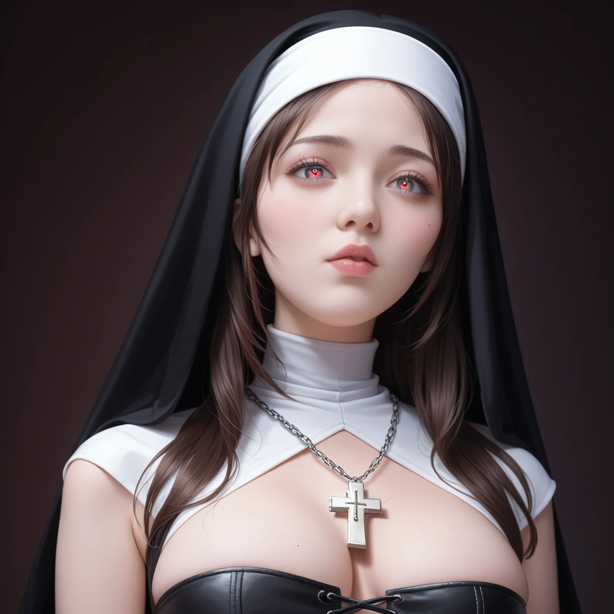 ((tmasterpiece)), HighestQuali, a slight light, Self-illuminating cross, Teenage man, White robe, Shining gaze.