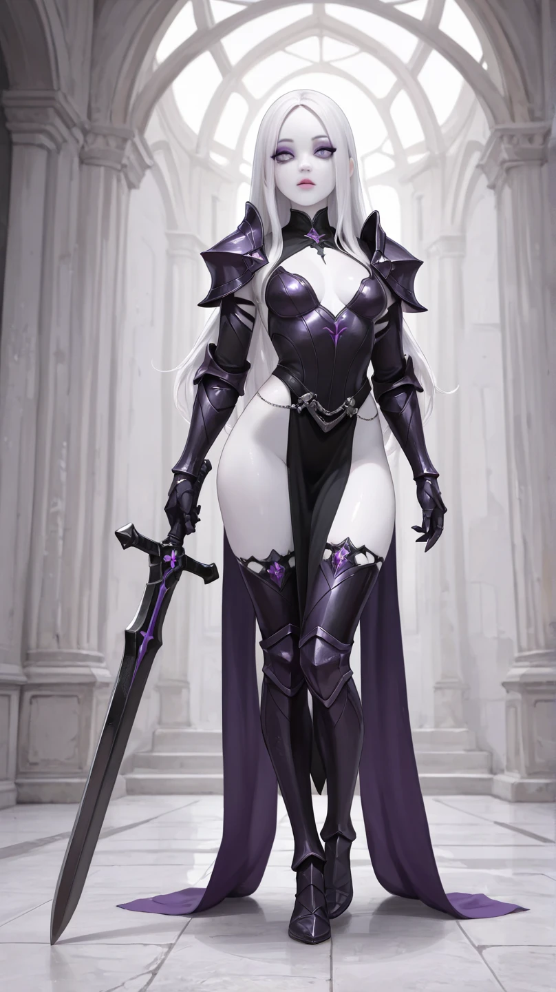 Close-up of statue of woman holding sword, dark sorceress full view, supervillain sorceress witch, dark sorceress fullbody pose, dark witch, mighty plump female sorceress, sorceress woman, liliana vess, spellcasting pose, black-haired mage, tmasterpiece《Goddess of sorrow》