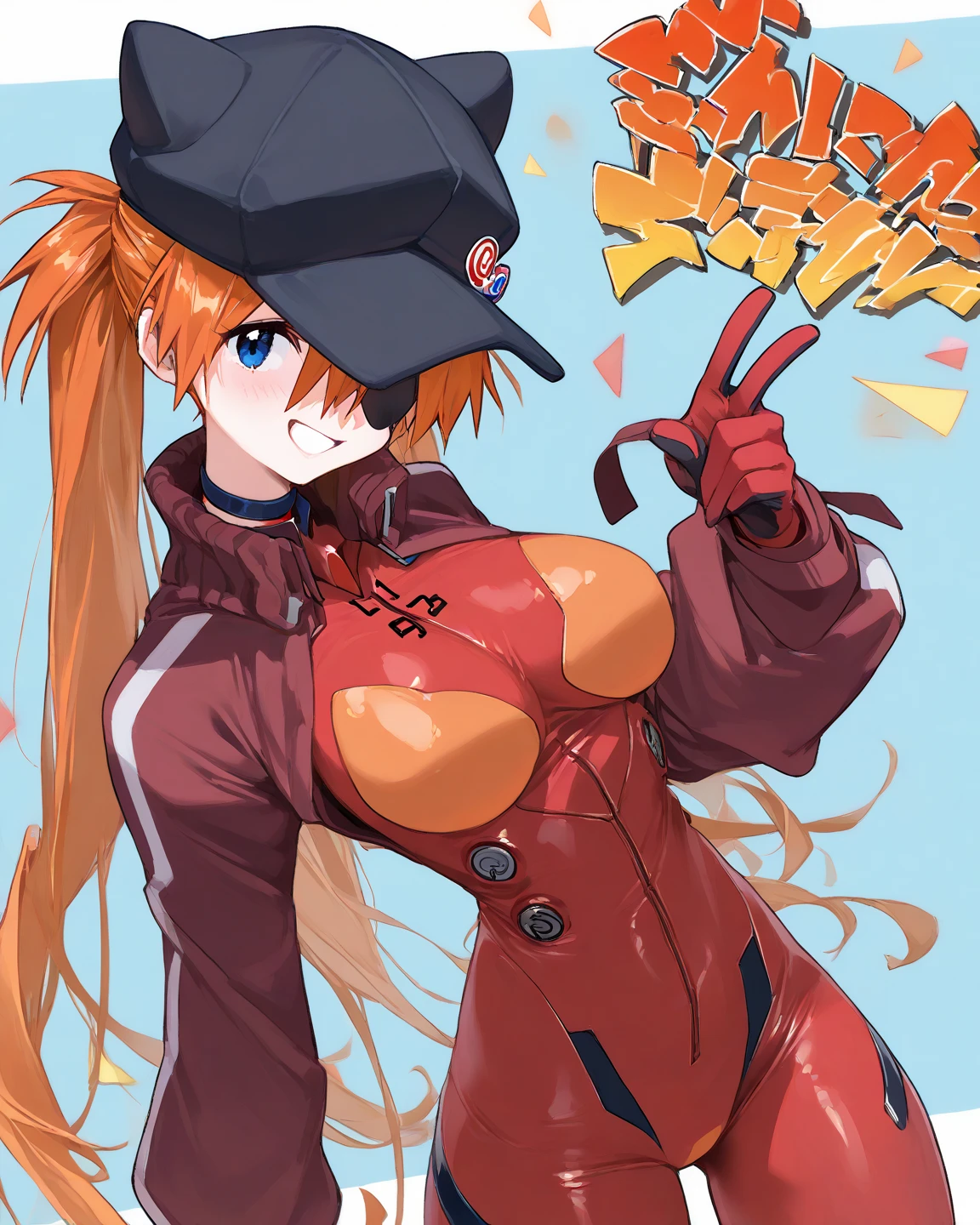 Brainwashed women、One-handed salute、Colossal tits、Black rubber suit、Background is the research institute、