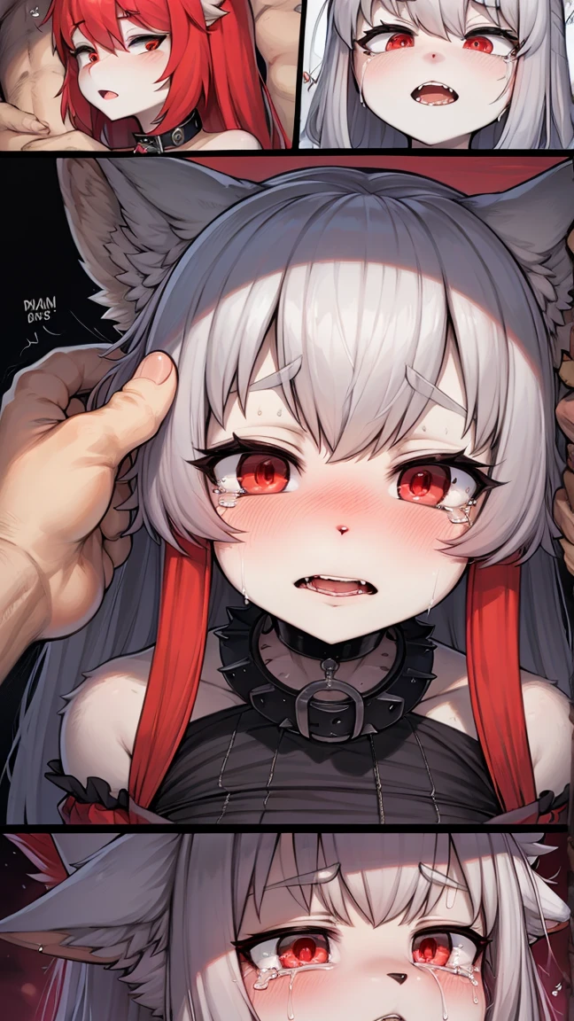 18-year-old、 Long white hair、Cat ear 、Completely naked、(Blushing your nose, Big Breasts, Half-open eyes, ), [Full Body Shot]、Lots of white love juice、Thin pubic hair、Full Body Shot,Body Piercing,Nipple piercing、Spread your legs wide、Head to toe shot、Squirting、I looked at it from the side a little..................、Hips move up and down、chest moves up and down、move your hips up and down vigorously、Ahegao、Deep waist、Hips are on the floor、Black Hanekawa、bondage、Chest compressions、No change、Uncut、4K(8k)、Crying face、Tie your hands behind your back、Blowjob(10.0)、orgasm、shout、Rope bound breasts BDSM style、
