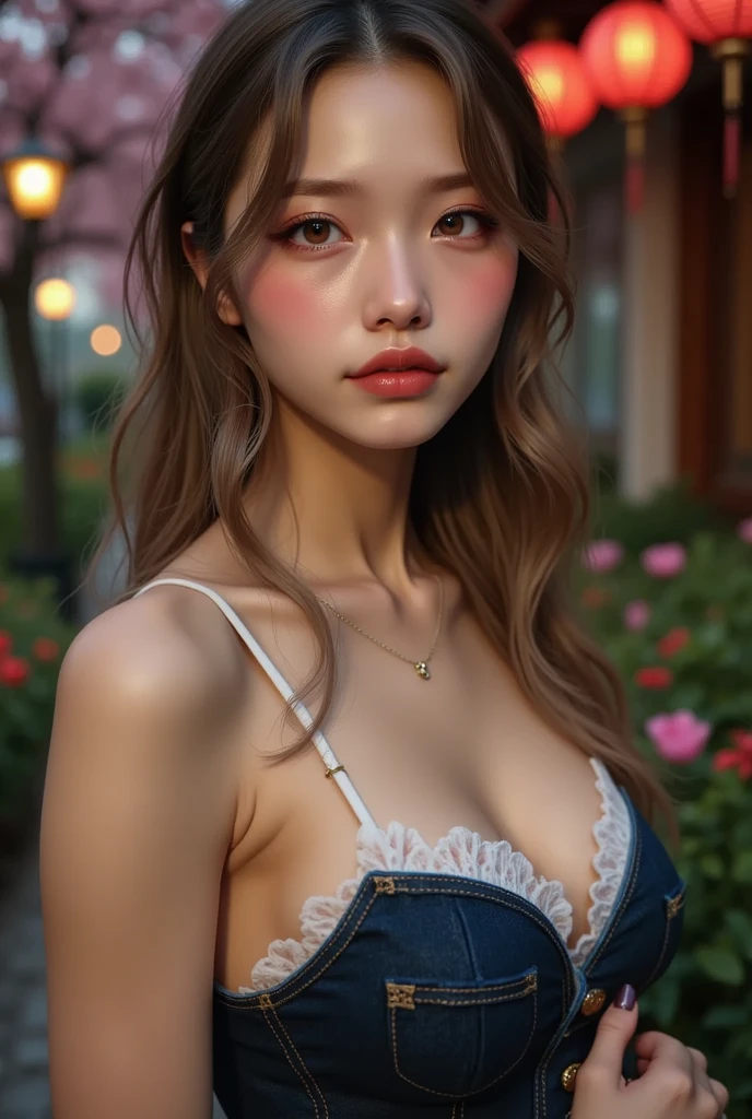 NSFW,4K,((Highest quality)),((masterpiece)),BREAK,((one girl)),(detailed),(in rooftop),((One girl)),((perfect anatomy)),nsfw,((nude)),(naked),(()),((flat chest:1.6)),(stare at viewer with stern eyes:1.5),((one girl)),(bitting own lip:1.1),(angry:0.9),nose blush,(shamefull:1.2),(Waterfall braid hair),(beautiful hair),surprised, ((beautiful realistic face)),((skinny:1.3)),Beautiful Korean Women, Beautiful young Korean woman, Young and adorable Korean face, Gorgeous Young Korean Woman, Korean Girls, Girl cute beautiful face, Portraits of Korean female idols, Young and pretty Asian face, Cute natural anime face,Asian pretty face,((finely detailed face)),((glistening eyes)),((glistening eyes )),((large eyes)),(( pretty eyes)),(detailed),Perfect Face,((One girl)), ((clear eyes)),((show nipples)),((beautiful skin)),((A bow tie)), don't wear anything ,(upper body),(Equal left and right eyes), (nsfw:1.5),(show nipples),(don't wear anything),(nipples facing upwards), correct arm,