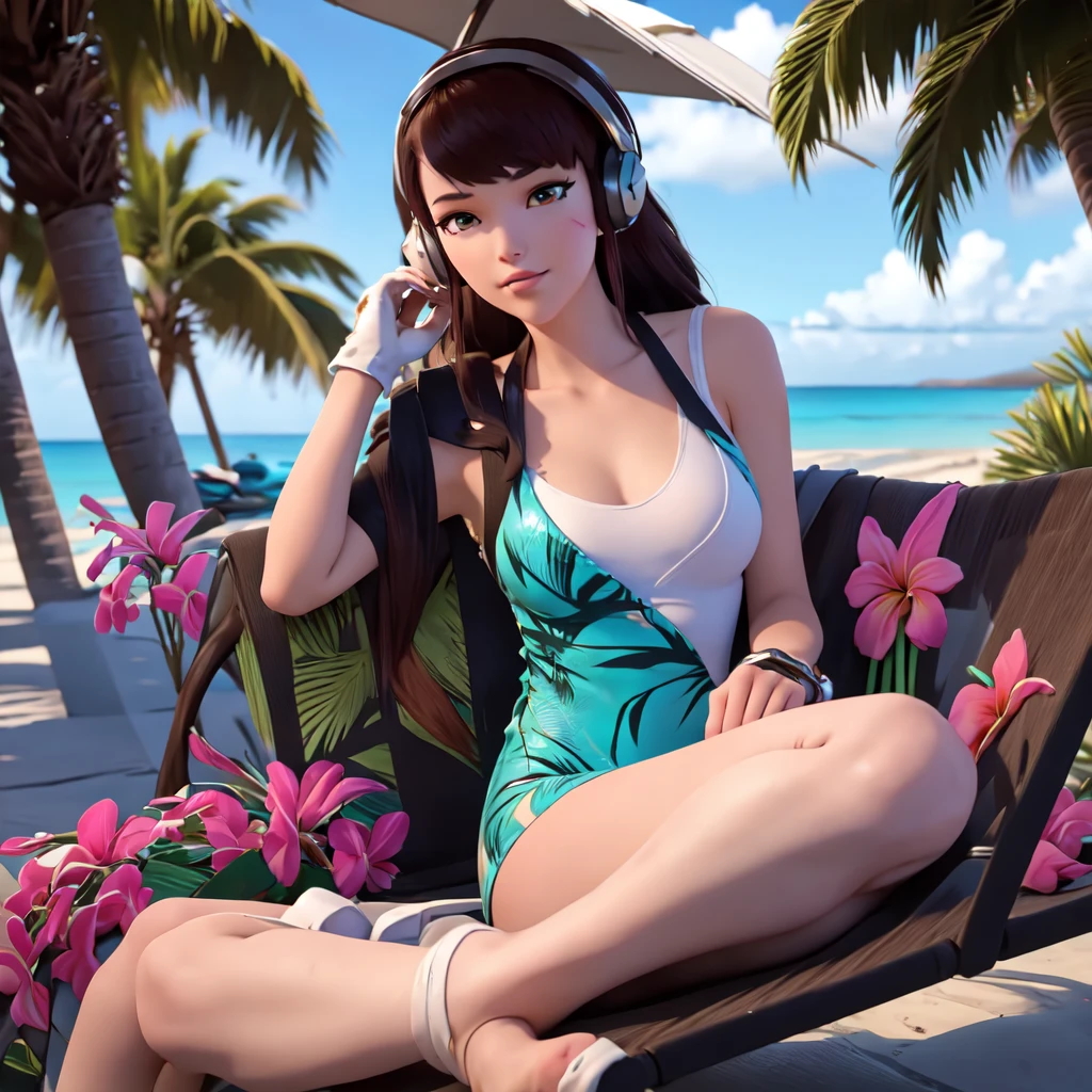 rabbit ears, playboy bunny, rabbit tail, sukurajima mai, siting on bed, medium breasts, wide hips, (masterpiece, best quality), ((extremely detailed, lush detail, , detailed skin )), (( floating hair, shiny skin)), wide hips, narrow waist, thick thighs, younger, blush, black outline, (gradient hair:1.1), 1girl, ((night, French window ,indoors, in luxury hotel room, sitting on a luxury bed, ojou-sama's bed, seascape, breasts focus):1.3), jewelry, hand on hip, white thighhighs, heart earrings, shoes, looking at viewer, (cleavage:1.2), clothing cutout , (gyaru:1.2) , pink nails, nail polish, (large pink bowtie ), pale skin, shy, perfect body, (pink heart-shaped pillows:1.1), (Futon), tsundere, beauty mark, pink clothing, peach,, Korean beautiful girl, 20 years old, best quality, ultra high res, (photorealistic:1.4), 1 girl, (ulzzang-6500:1.0), (naked: 1.4), dark hair, intricate earrings, huge breasts, DDD Breasts, ((showing butt)),  detailed wet skin,  (dynamic pose), hdr,  perfect face, subsurface scatter skin, realistic skin, photoreal, pores,(symmetrical eyes), ( perfect eyes), outlined iris,8K, pores, --auto