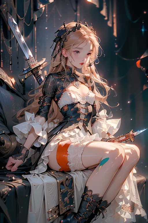 Masterpiece artwork,Need,lesbian full body,1 girl,By bangs,Black choker,black necktie,hair blonde,blue skirts,Blush,bracelet,beauty bust,choker,Waist clothes,clavicle,collar shirt,cowboy photos,Formal shirts,ear piercings,Eyebrows visible through hair,gradient hair,smiling grin,melhorar,jewerly,kogal,cabelo longo e branco,looking ahead at viewer,Loose Tie,tick,piercing no mamilo,tartan,plaid skirts,pleatedskirt,Eyes red,Gyuru,uniforms,The shirt,a skirt,he used to smile,standing alone,white shirt,corner of the street,Celestial sky,SakuraNS,petals,illustration,(magazines:1.3),(Cover style:1.3),lo fashion,Woman,with and thatmism,tenue,posing in a,facade,colorfully,and that,Background with,element in,self-confident,Expressing the,shoulder strap,Declaration,attachment,An majestic,coil,around,Touching the pubic region,scenes,text,A layer of,boldness,flashy,titles,lo fashion,font,captivating,titles,greatest,smart,modern day,lo fashion,Focus on、lo fashion、Masterpiece artwork,The highest image quality,A beautiful bust of a noble maiden,Delicate silver hairstyle,Light golden eyes,Embelezado com uma deslumbrante variedade de intrincadas jewerlys artesanais,ultra-detailed details,enhanced。At the Pisif Art Station,show legs,Legs long,huge tit,Exposed milk,black silk,big breasts exposed cleavage,fullnude,black silk,black silk,show legs,Legs long,huge tit,Exposed milk,black silk,big breasts exposed cleavage,fullnude